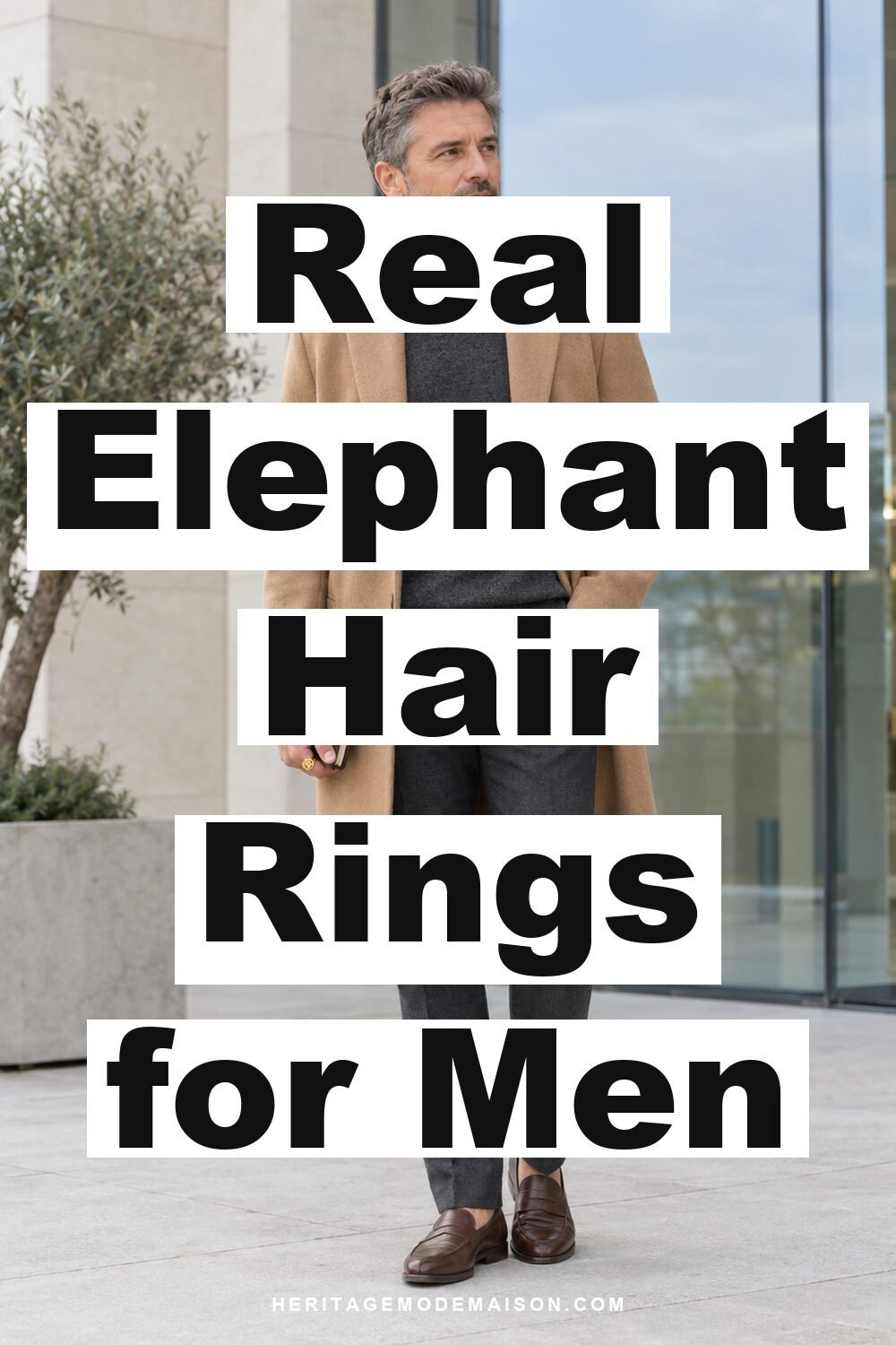 Real Elephant Hair Rings for Men