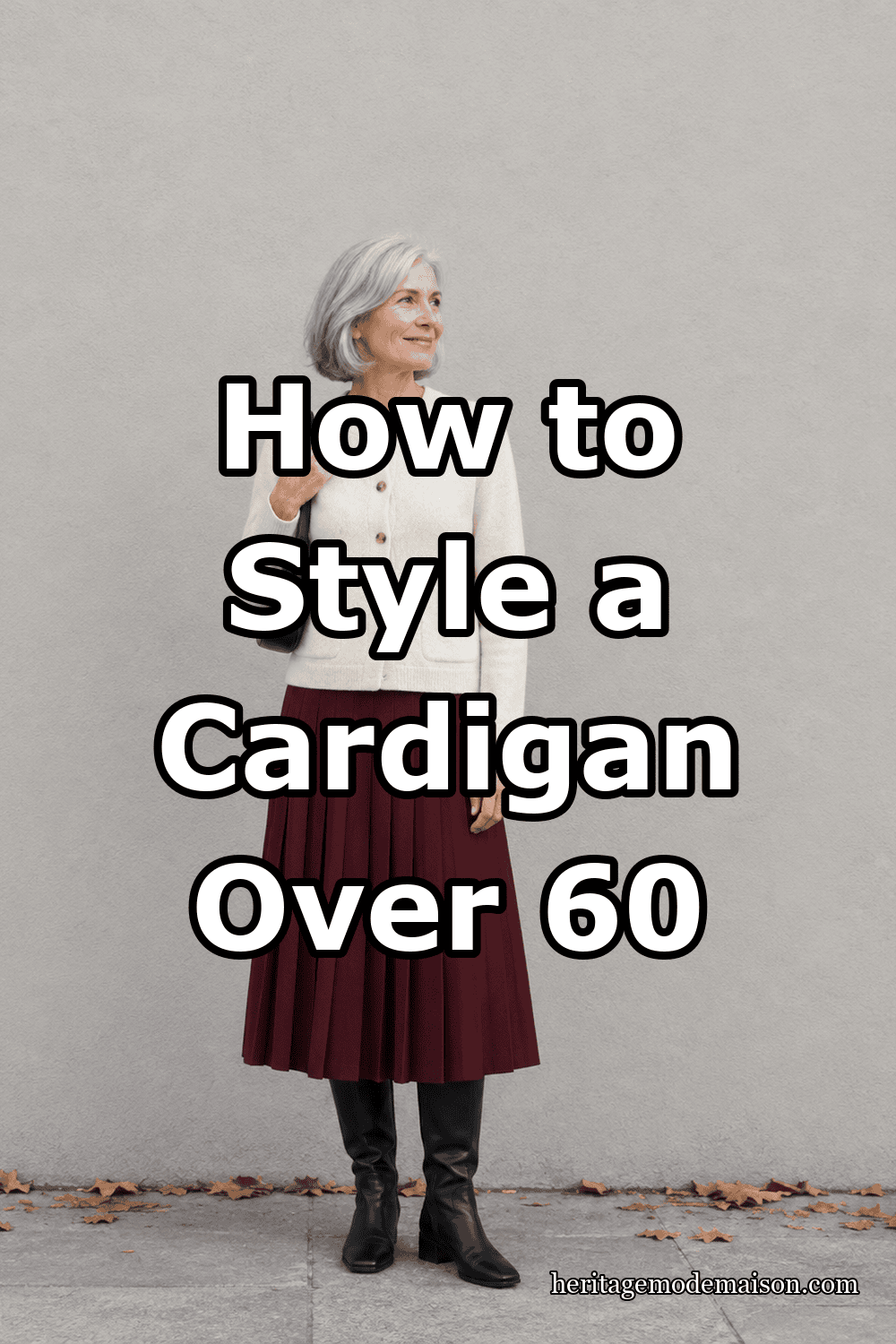 How to Style a Cardigan Over 60
