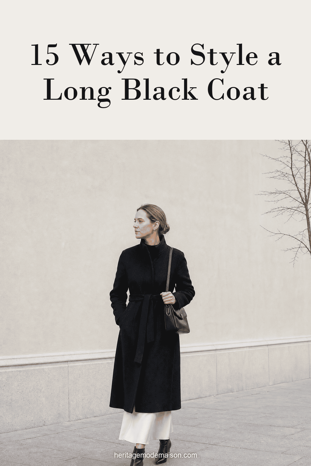 15 Ways to Style a Long Black Coat
