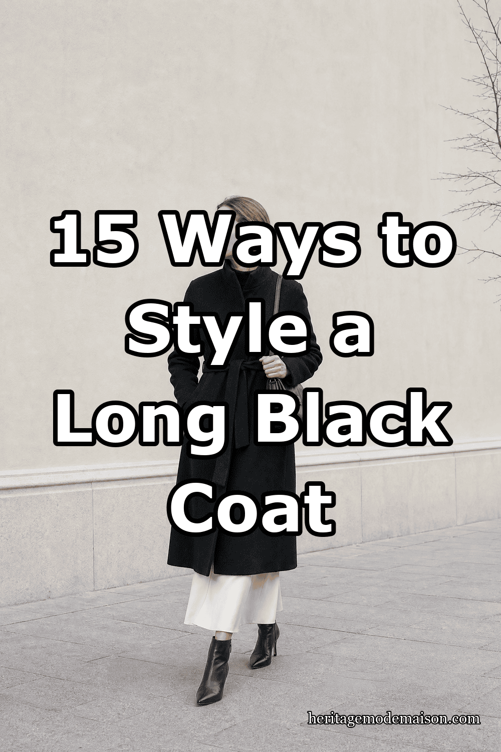 15 Ways to Style a Long Black Coat