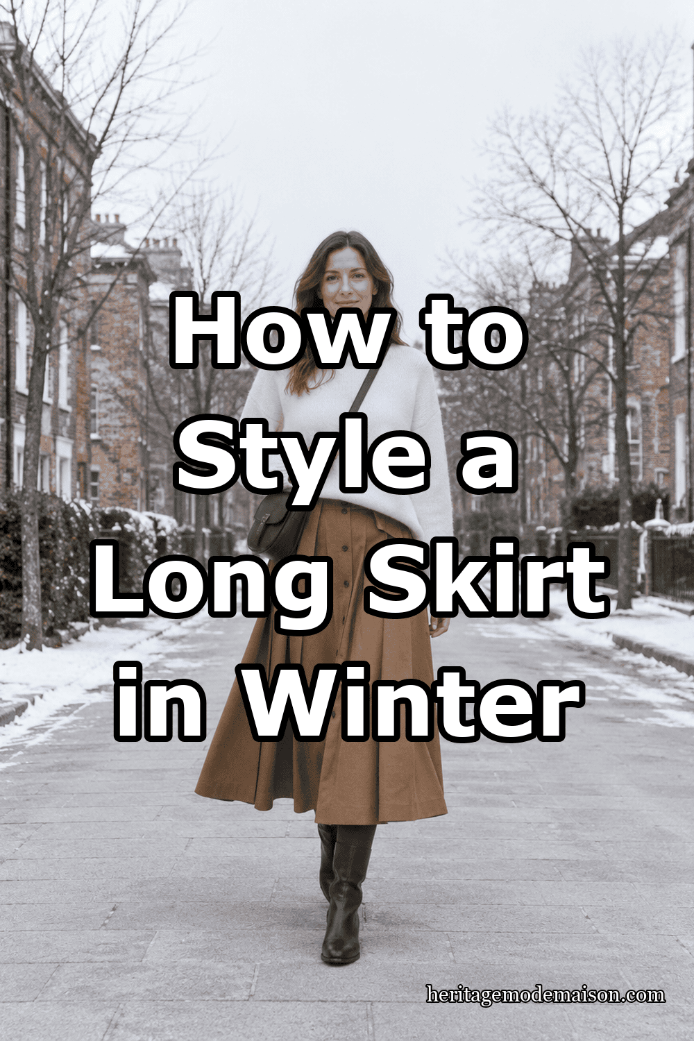 How to Style a Long Skirt in Winter
