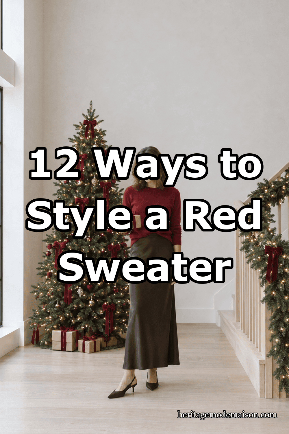 12 Ways to Style a Red Sweater