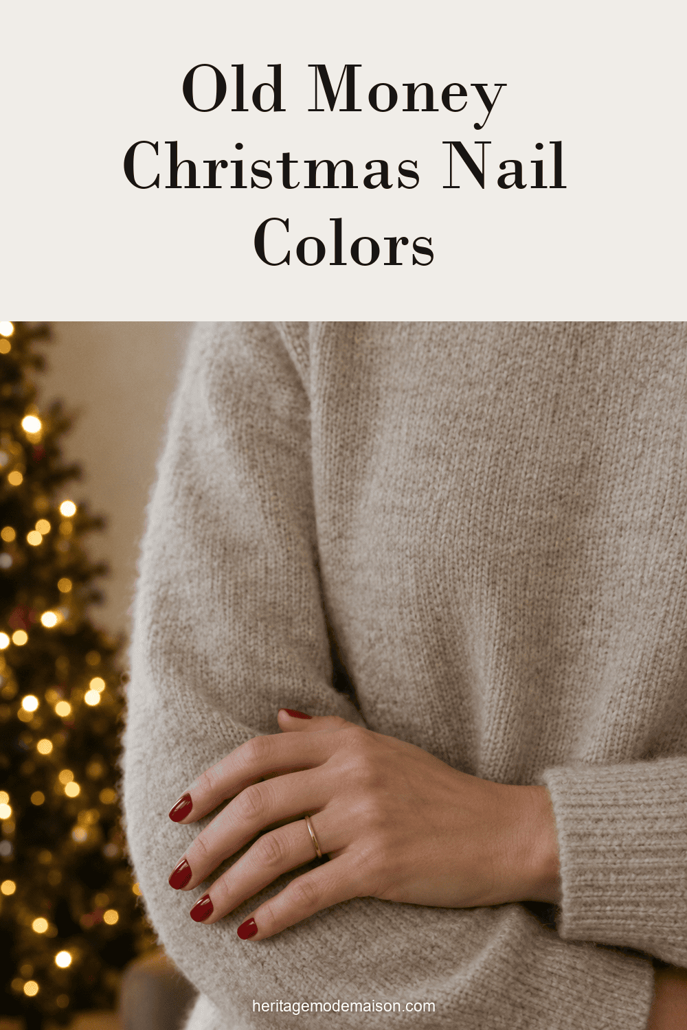 Old Money Christmas Nail Colors