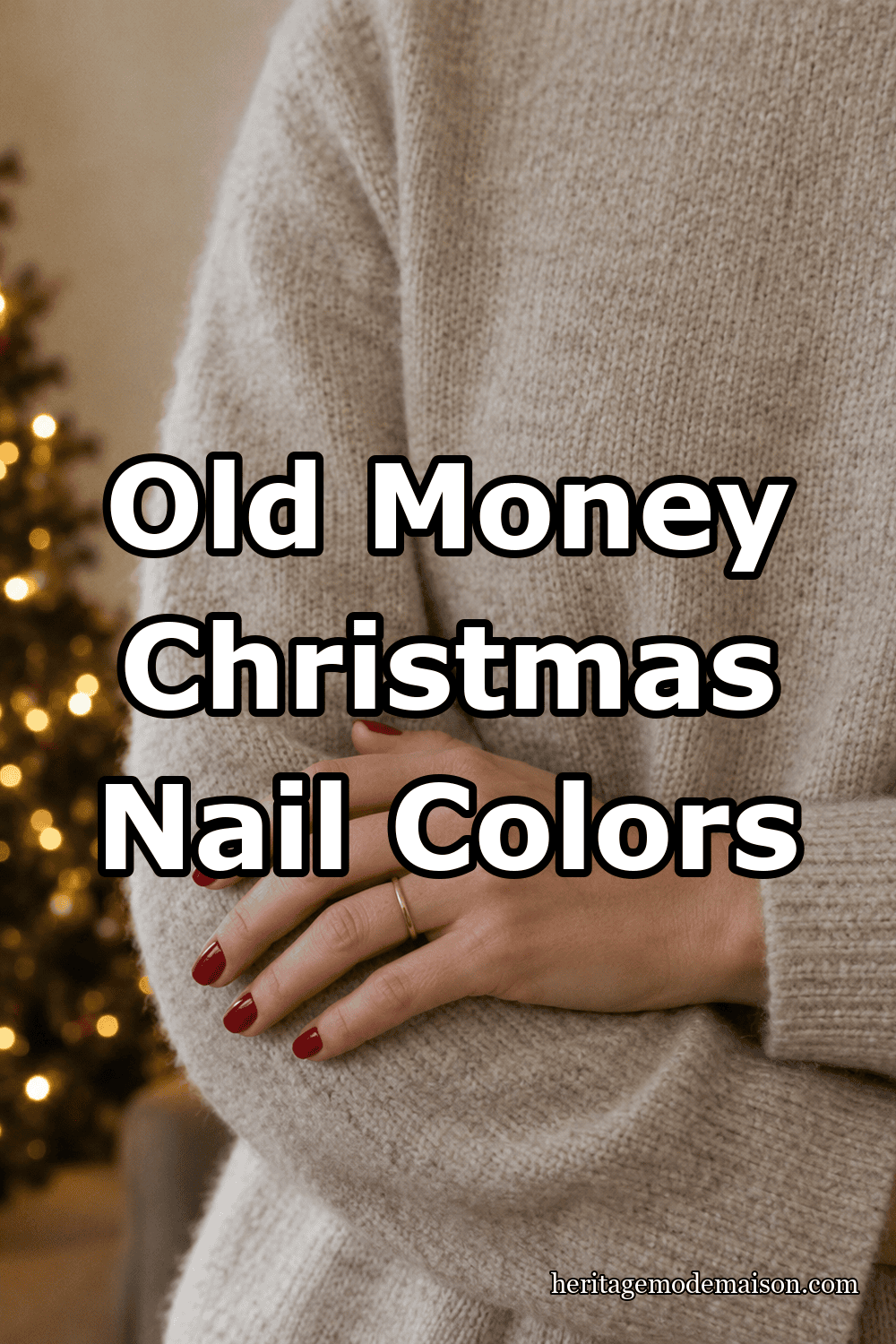 Old Money Christmas Nail Colors