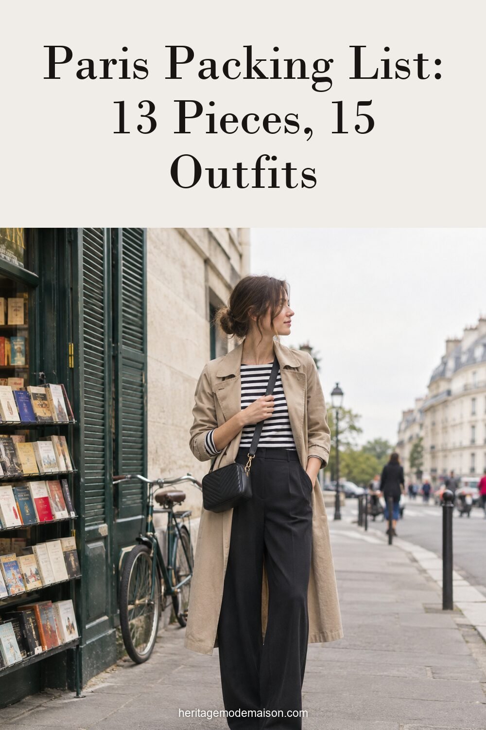 Paris Packing List: 13 Pieces, 15 Outfits
