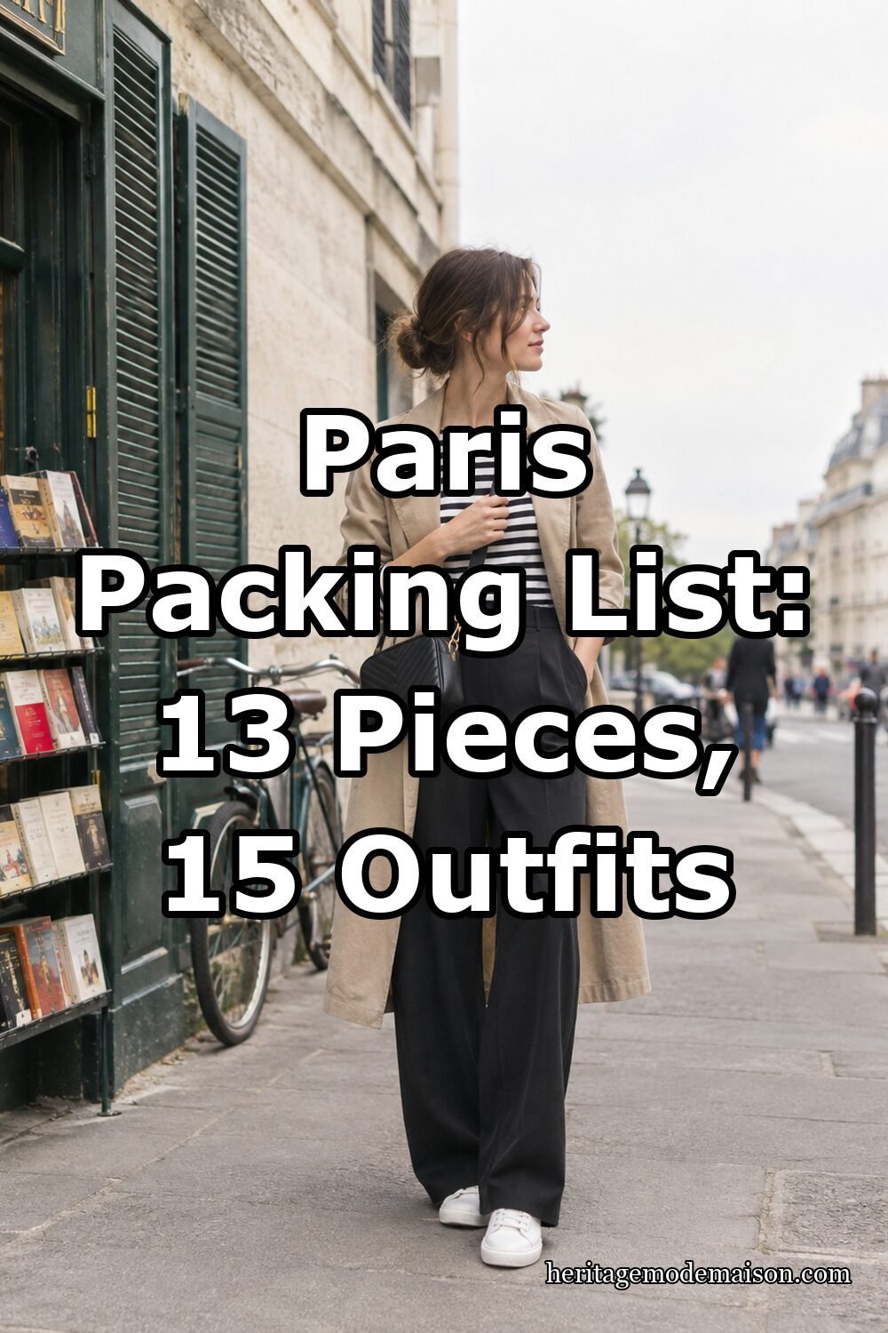 Paris Packing List: 13 Pieces, 15 Outfits