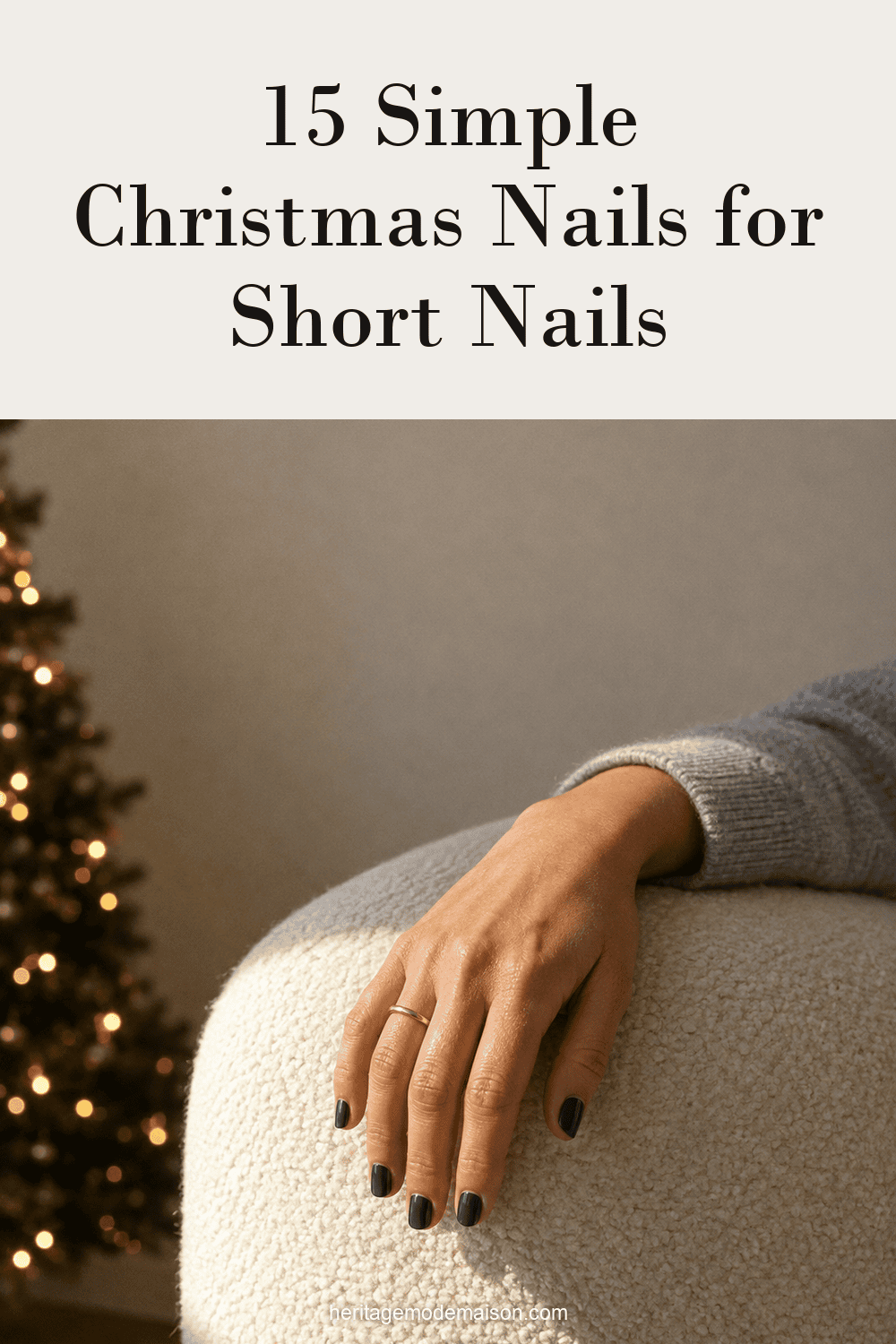 15 Simple Christmas Nails for Short Nails