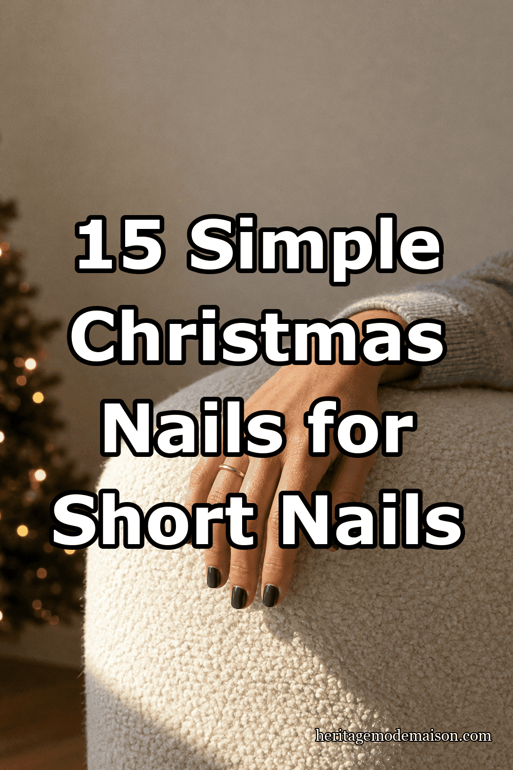 15 Simple Christmas Nails for Short Nails