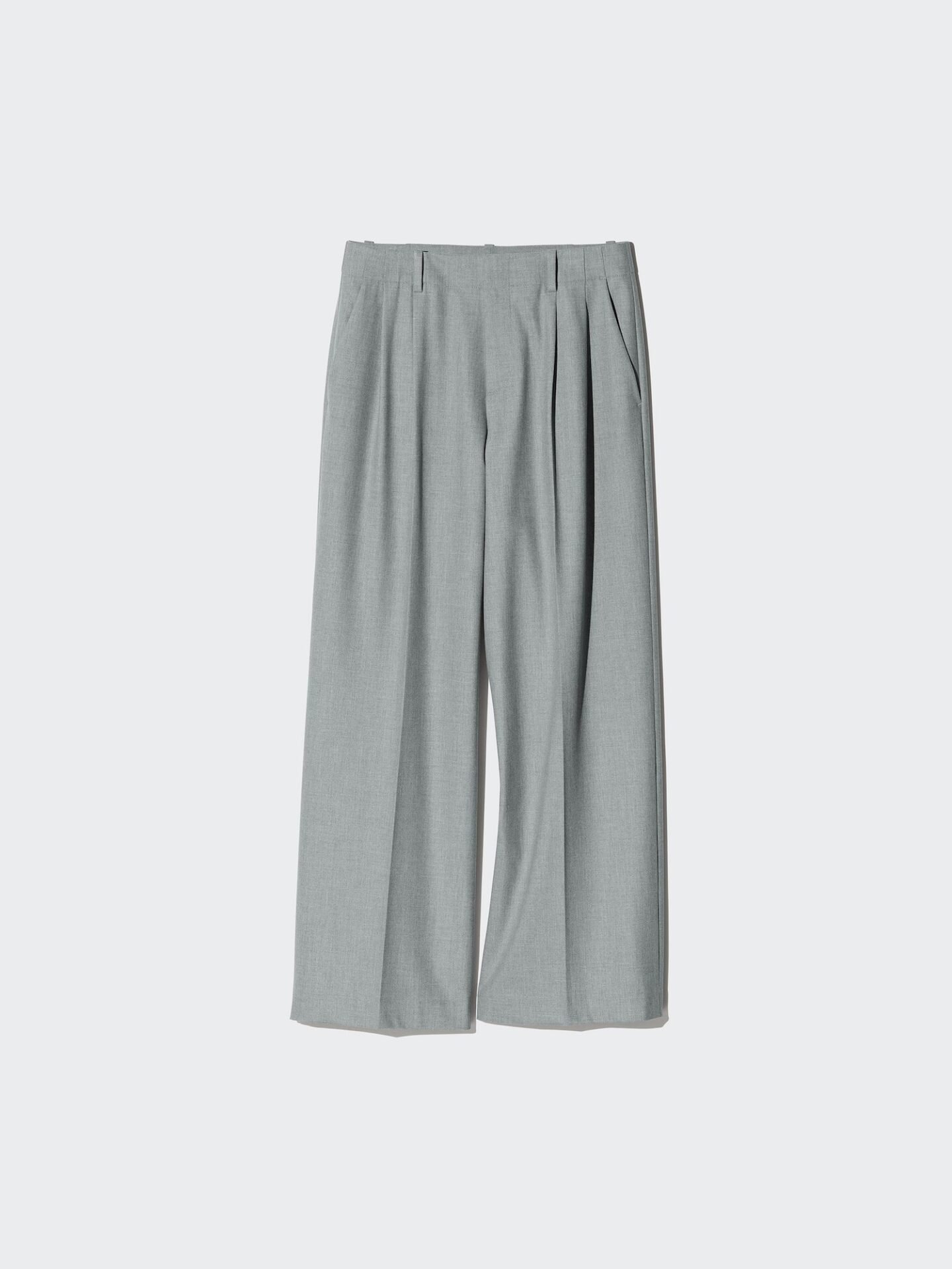 Smart Wide Straight Pants (04 Gray)