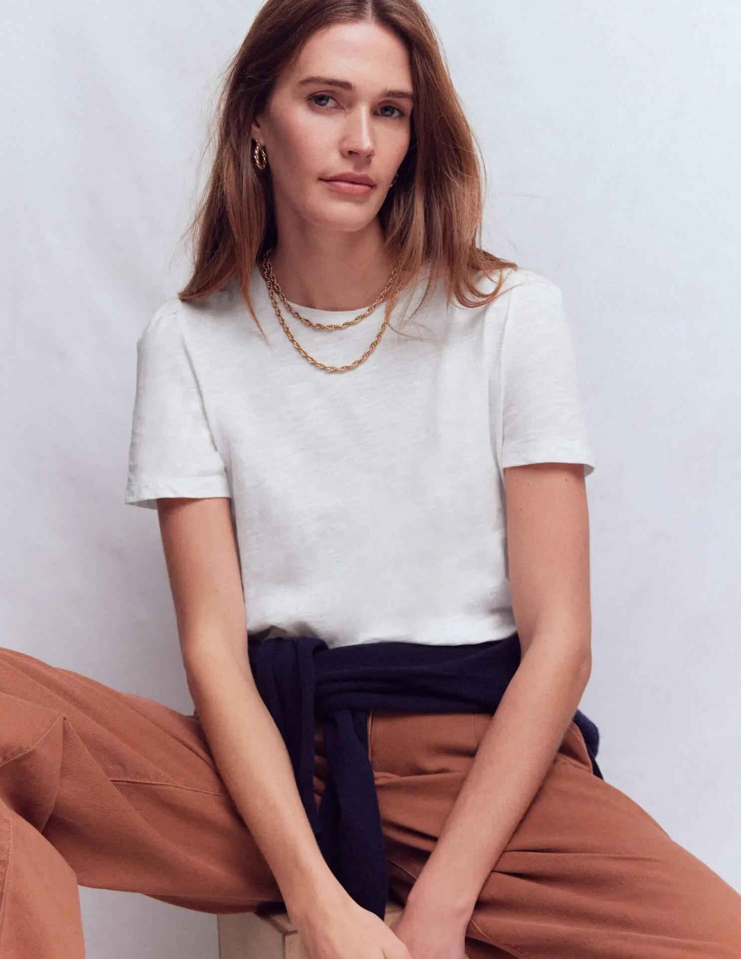 Sophie Puff Sleeve T-shirt (White)