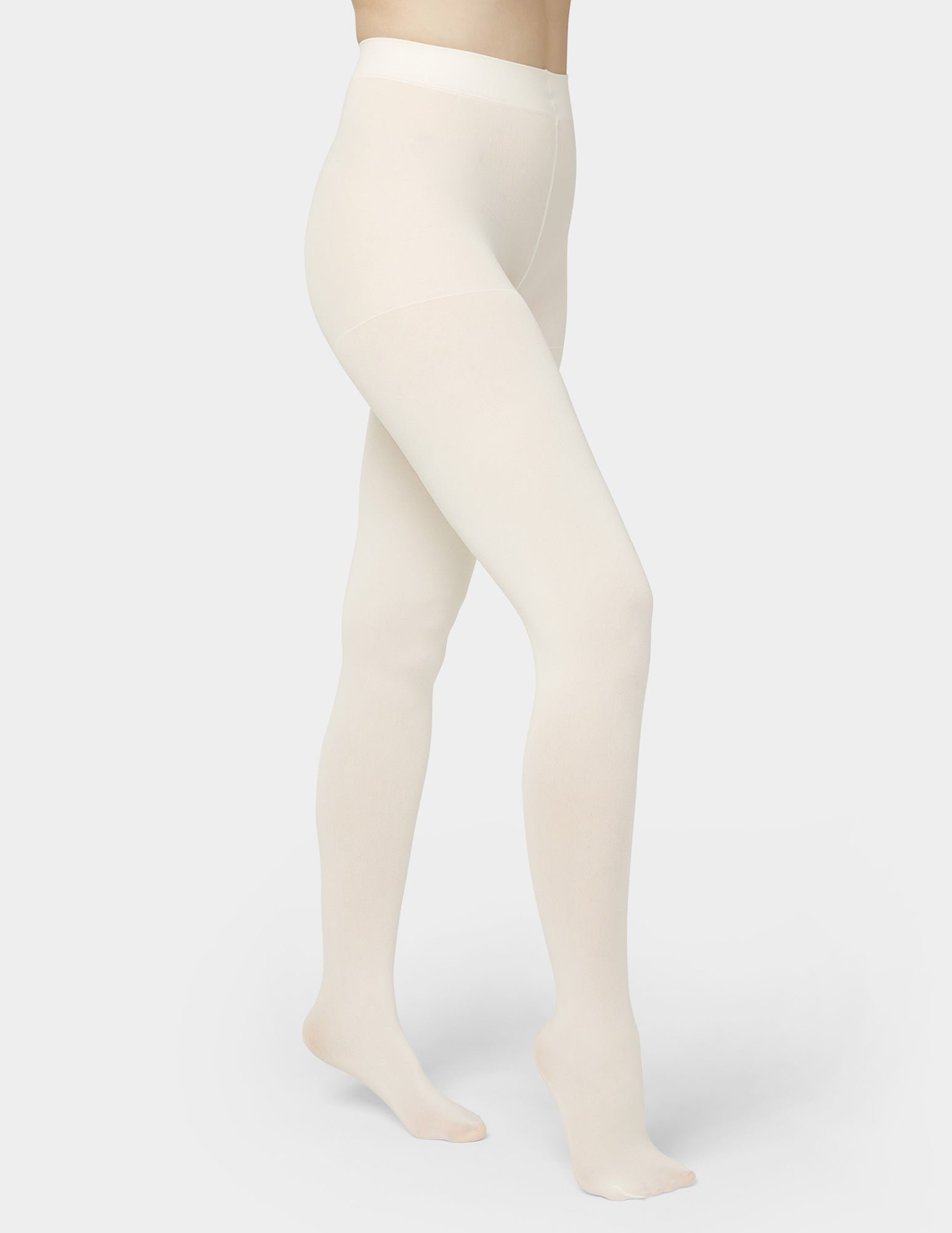 Super Opaque Control Top Tight (Ivory)