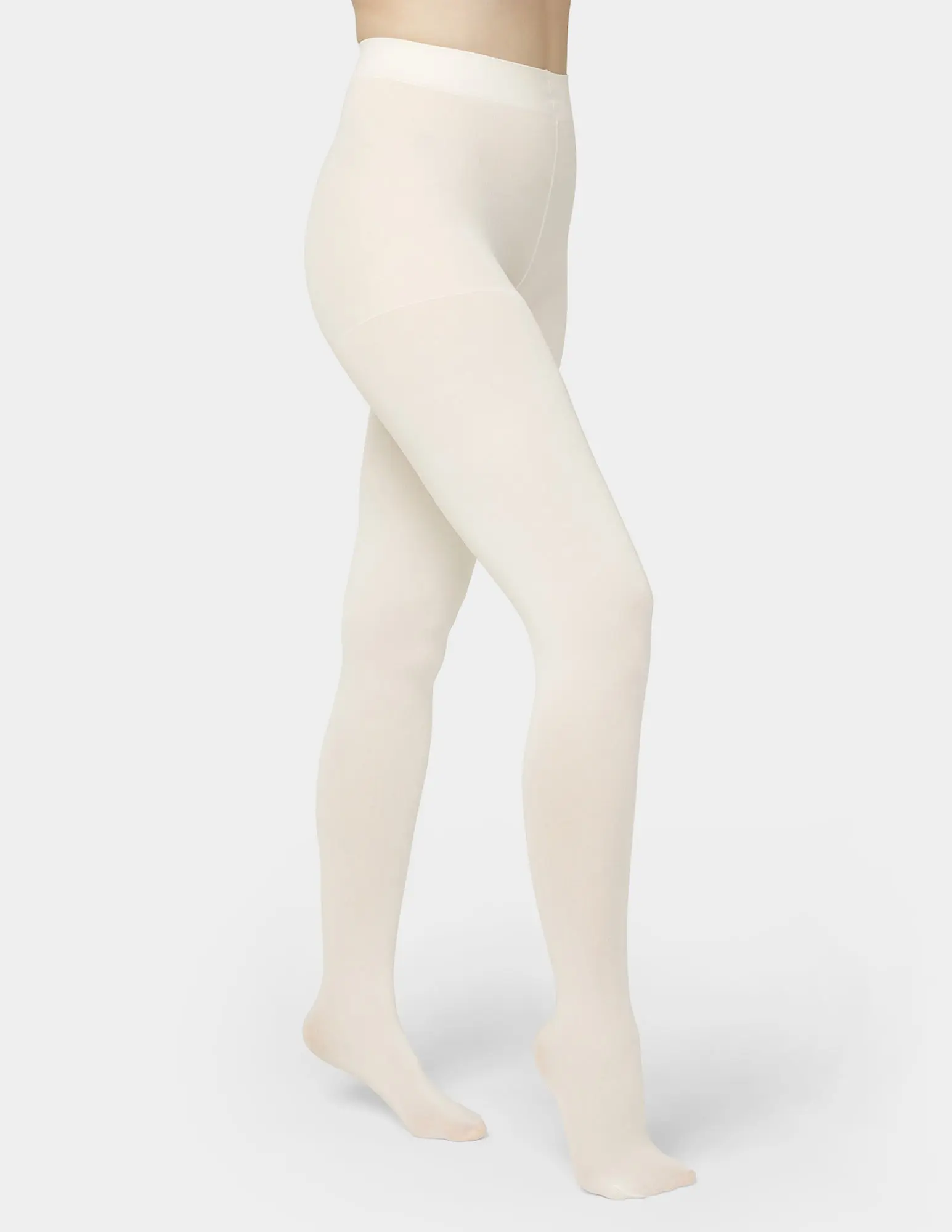 Super Opaque Control Top Tight (Ivory)