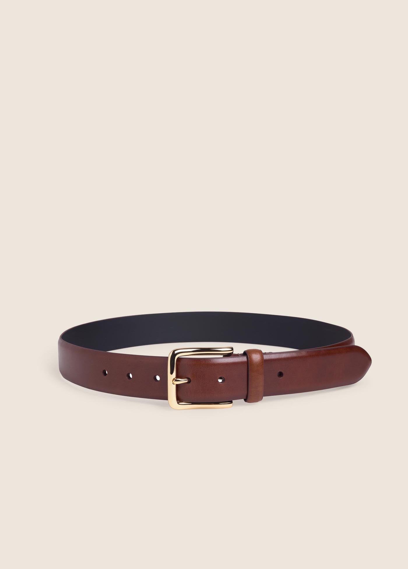 The Heritage Belt (Cognac / Antique Brass)