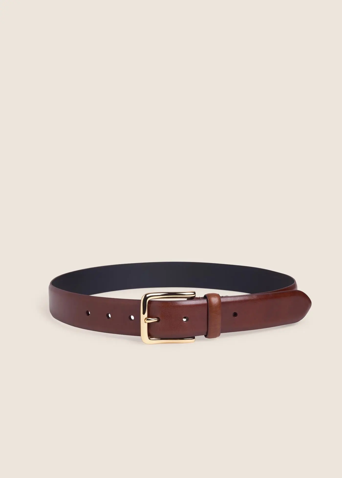 The Heritage Belt (Cognac / Antique Brass)