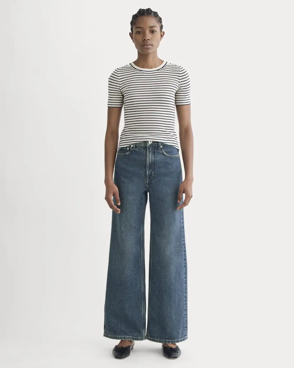 The Way-High Sailor Jean 2.0 (Dark Indigo, 29.5" Inseam)