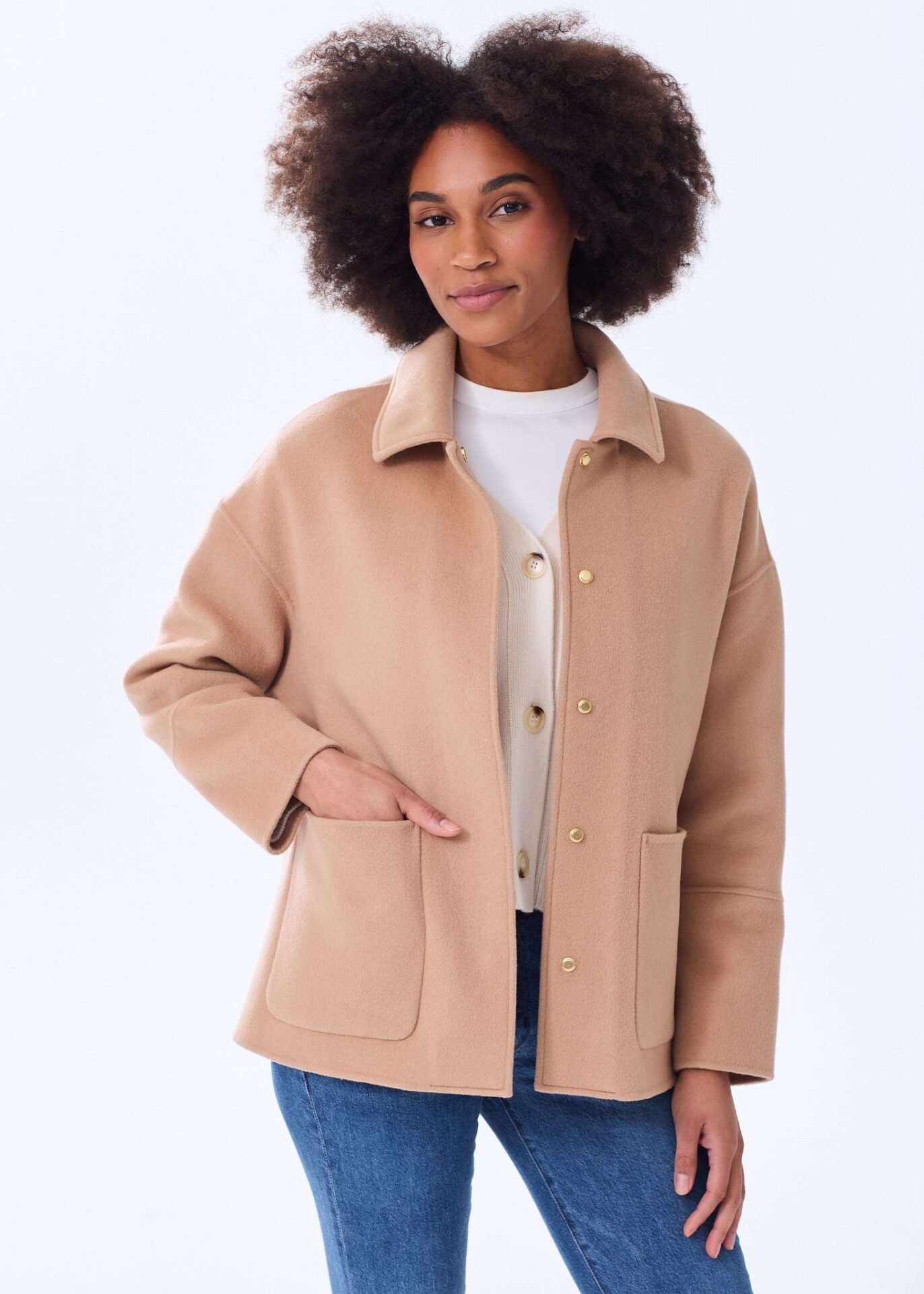 The Cashmere Car Coat (Camel)
