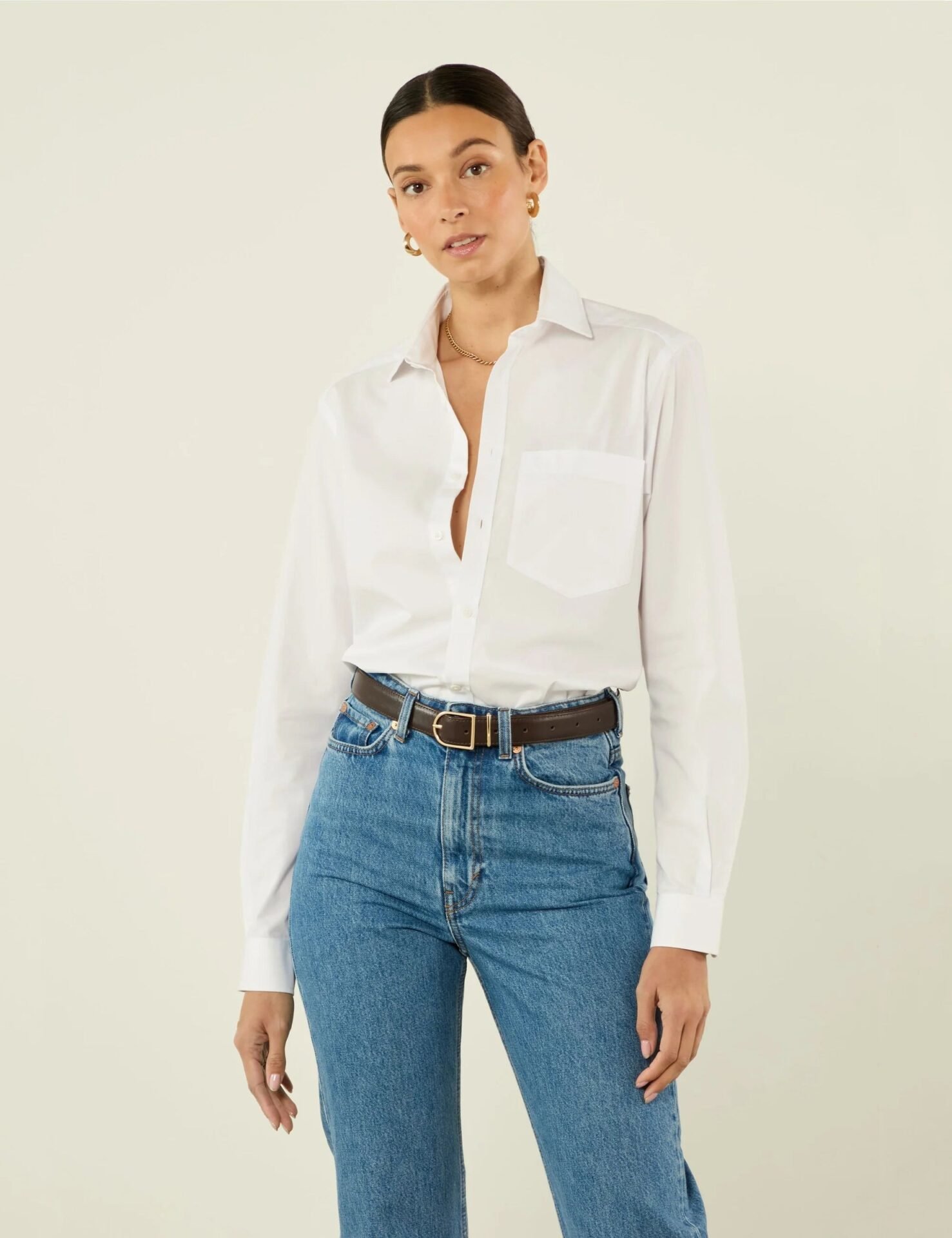 The Classic: Fine Poplin (White)