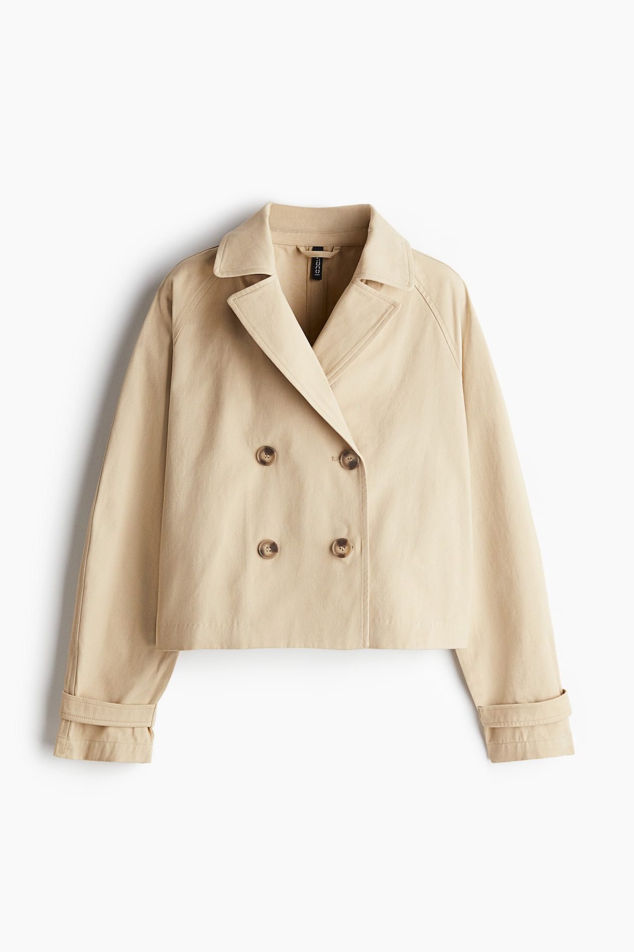 Double-Breasted Trench Coat (cropped)