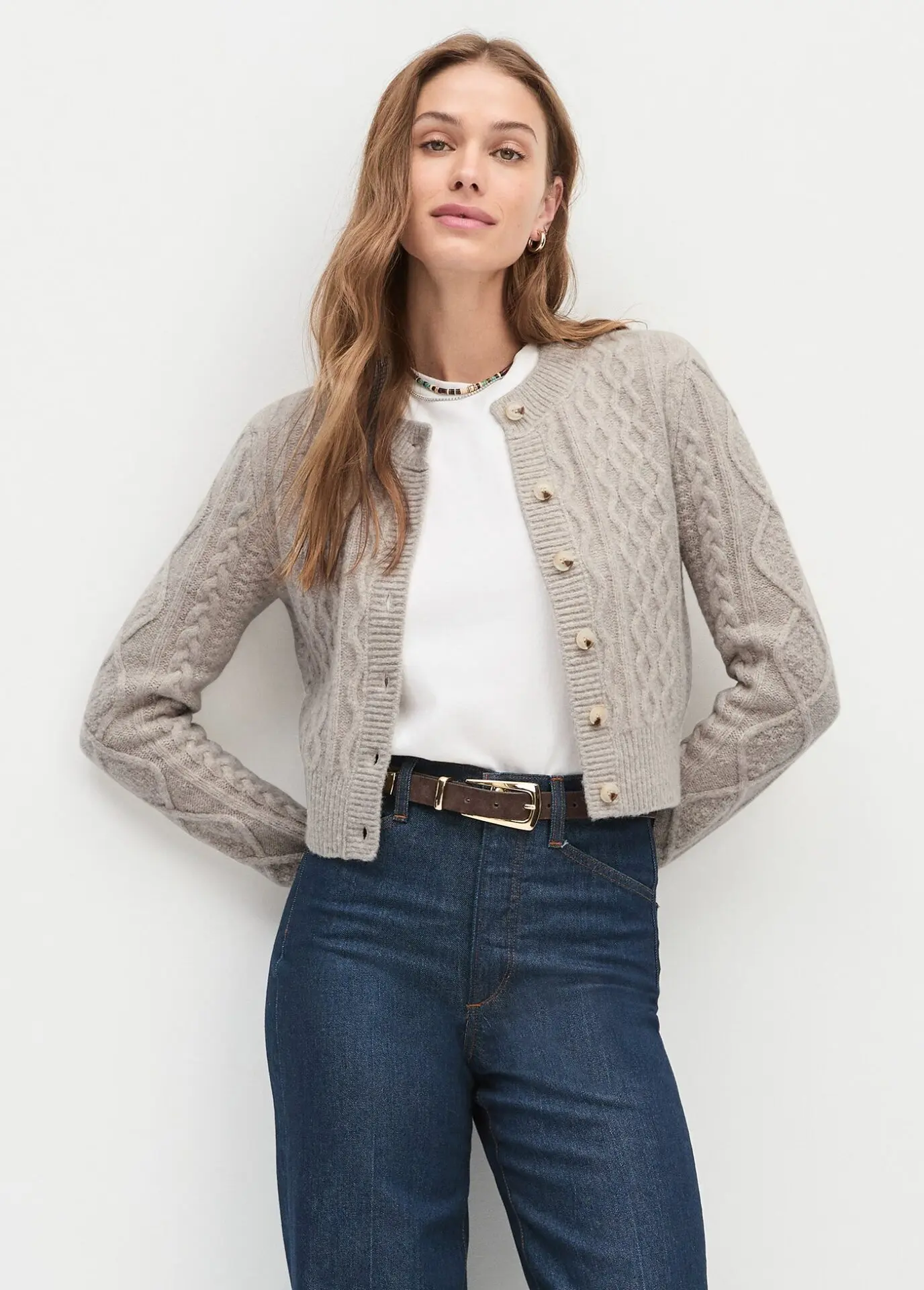 The Eleanor Cardigan (Basmati)