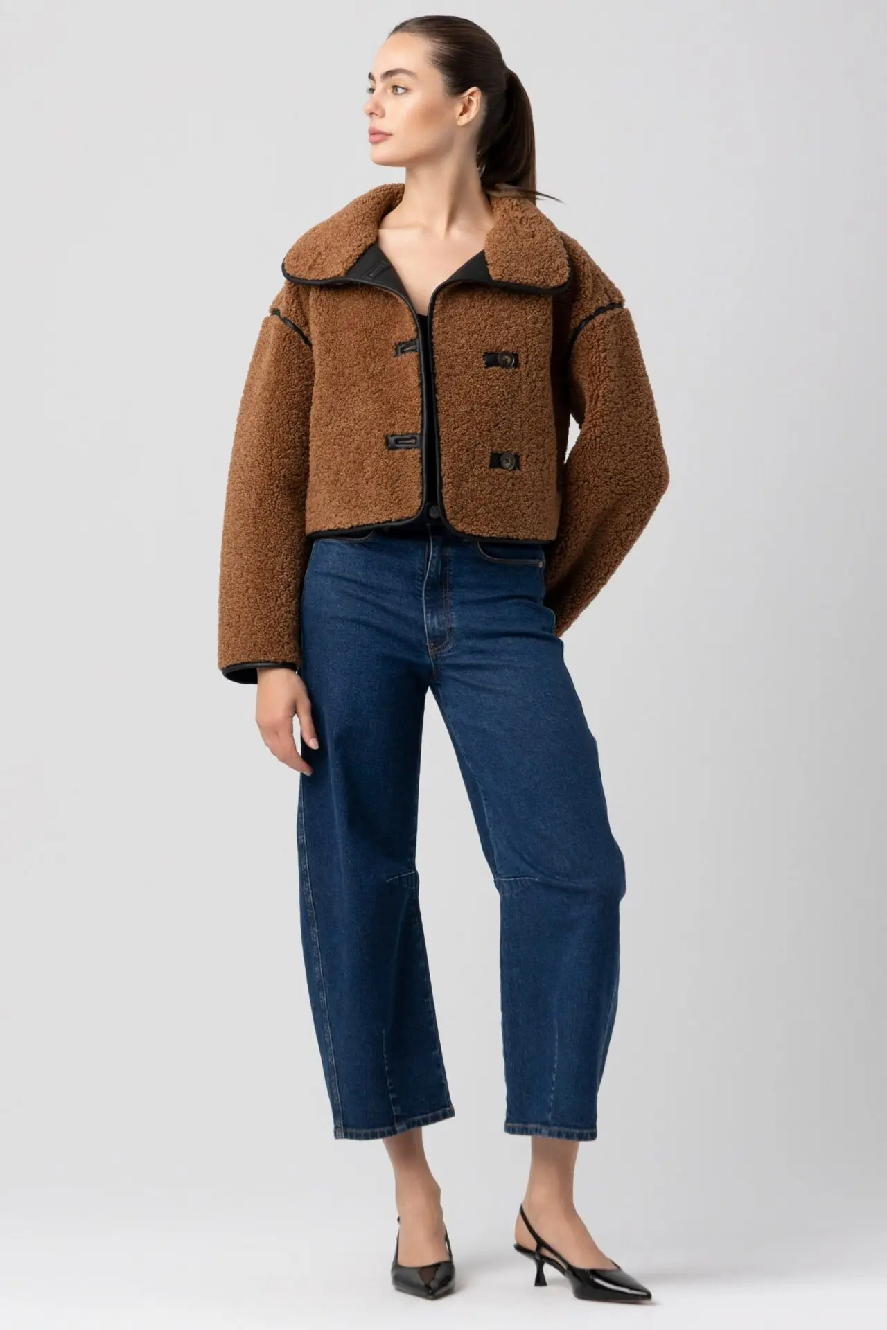 Dirt Road Jacket (Faux Shearling, Cognac)