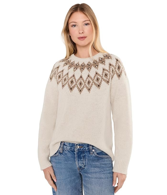 Classic Ragg Wool Sweater, Crewneck Fair Isle (Bone Fair Isle)