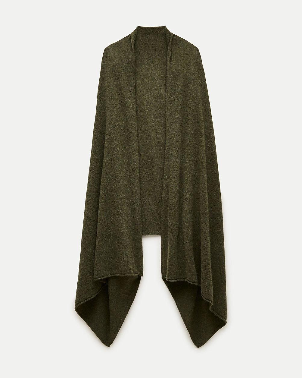 Oversized Cashmere Wrap (Heather Elm)
