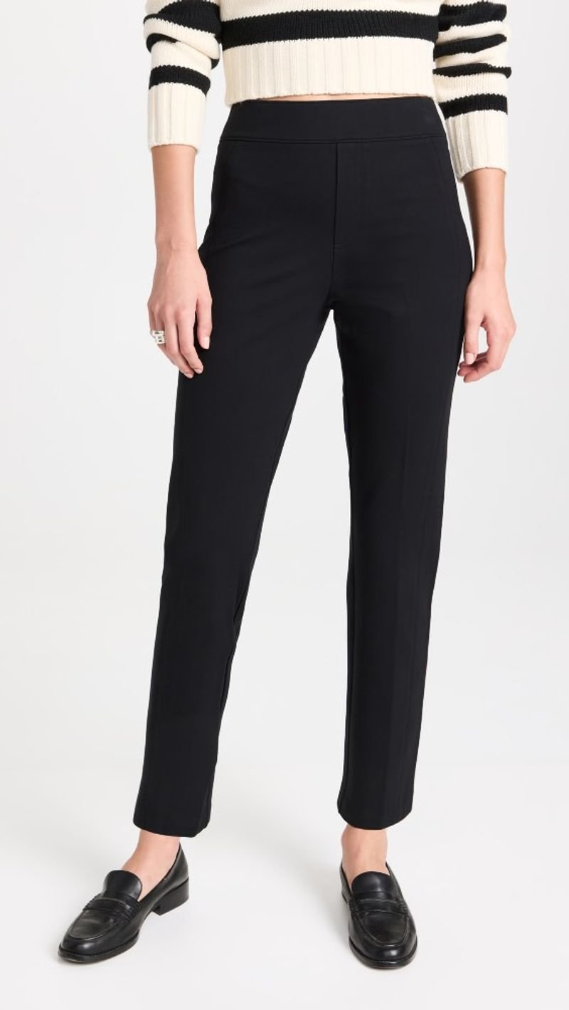 SPANXsmooth PerfectFit Ponte Slim Straight Pant (Classic Black)