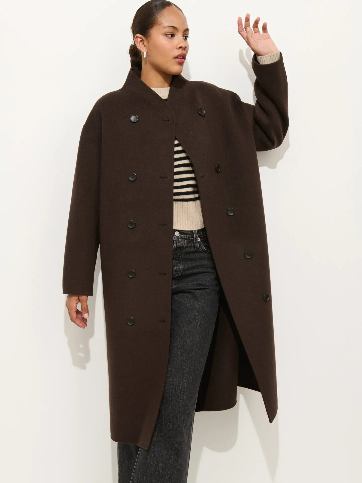 Long Sophia Coat (Chocolate)