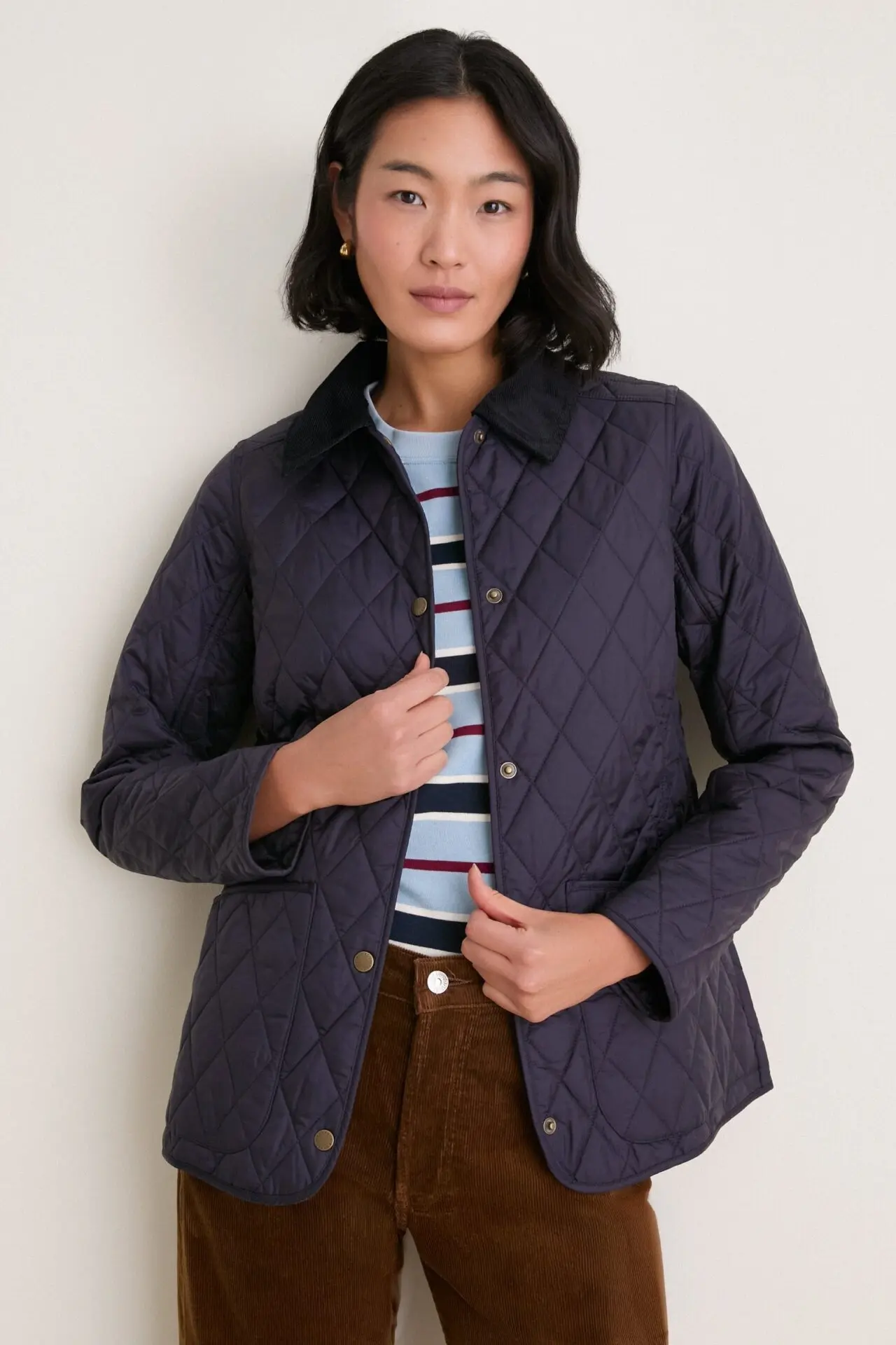 Navy Annandale Quilted Jacket