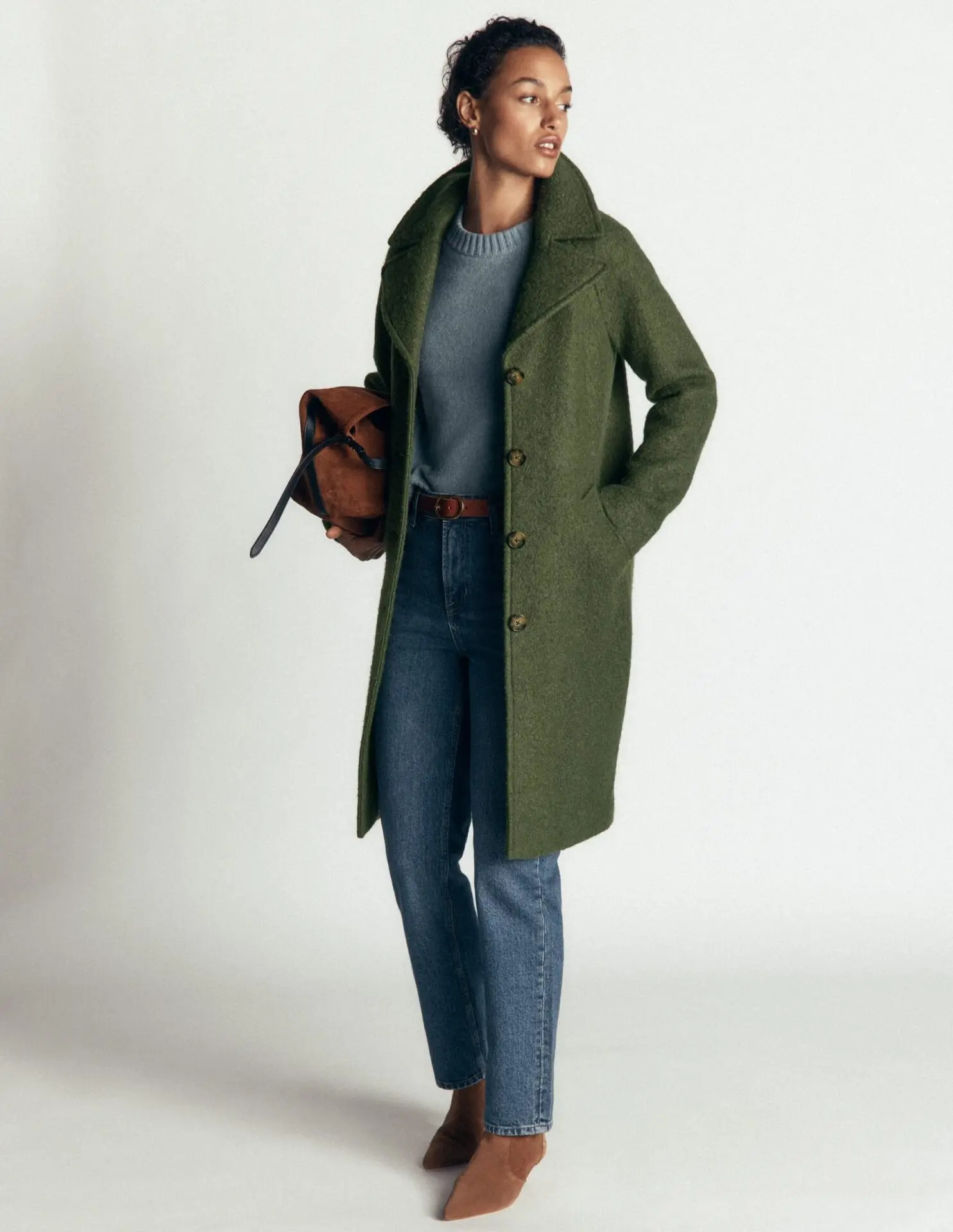Cotswold Wool Coat (Hunter Green)