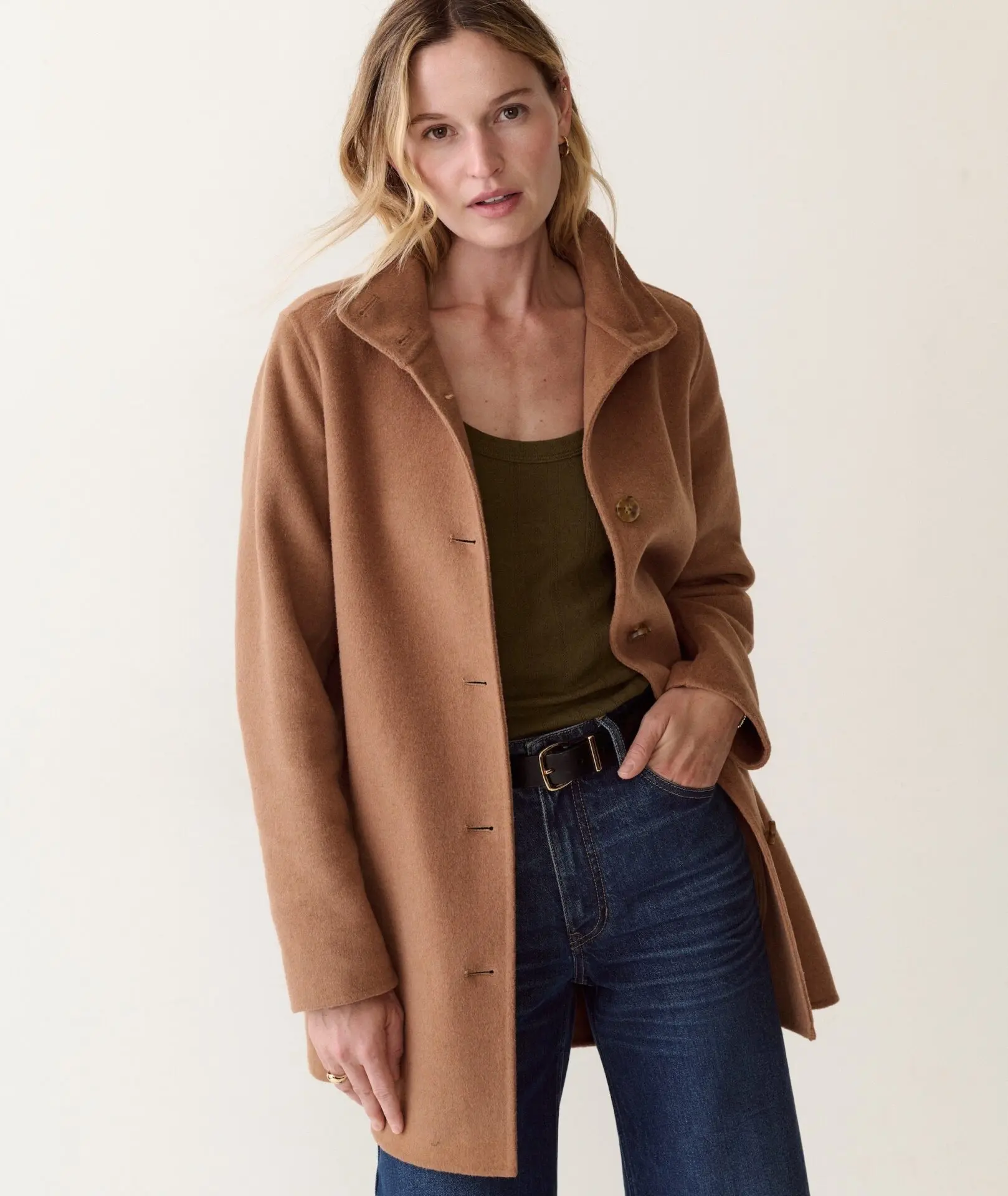 Stephanie Wool Coat (Camel)