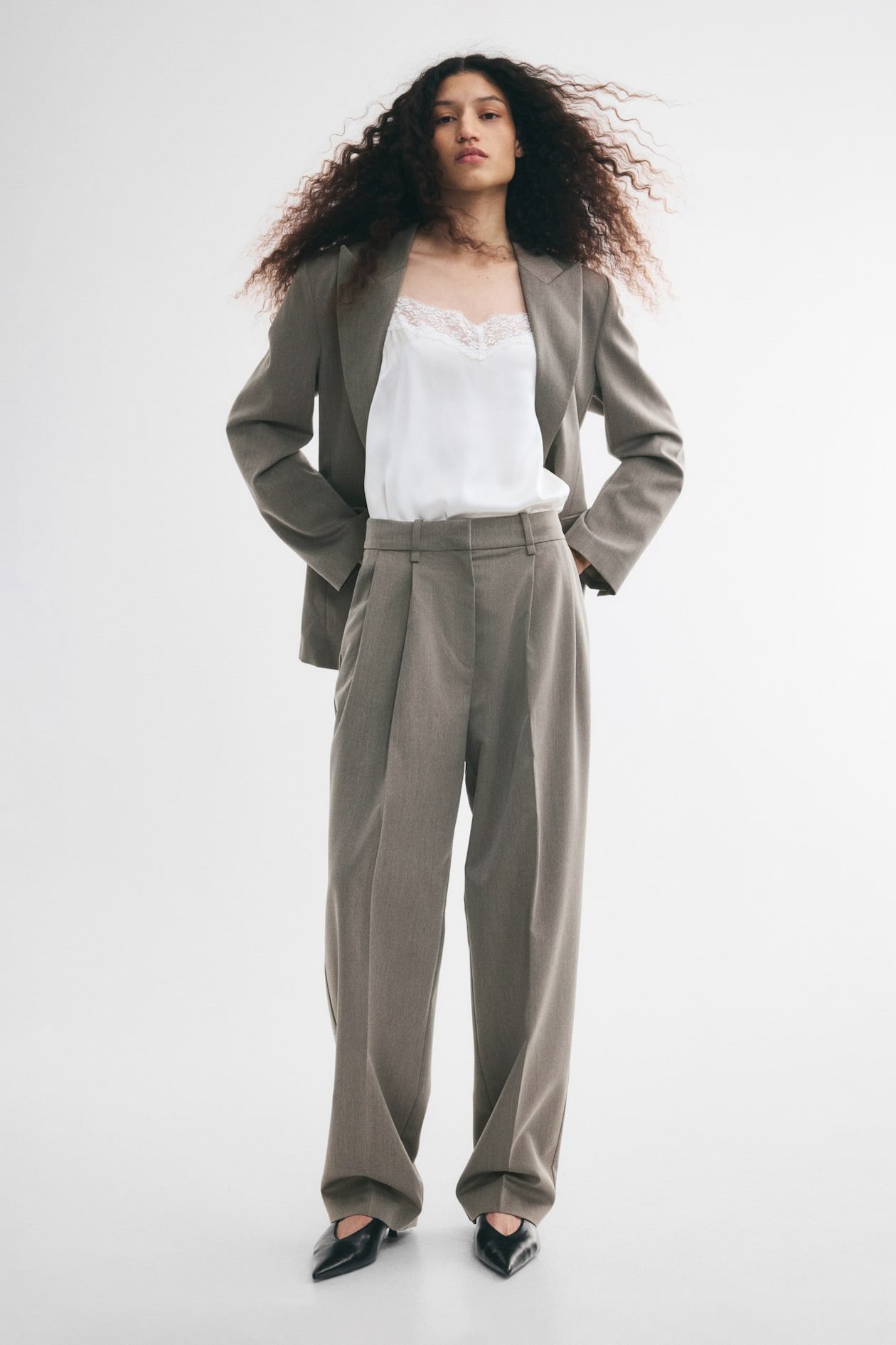 Twill Dress Pants (Taupe)