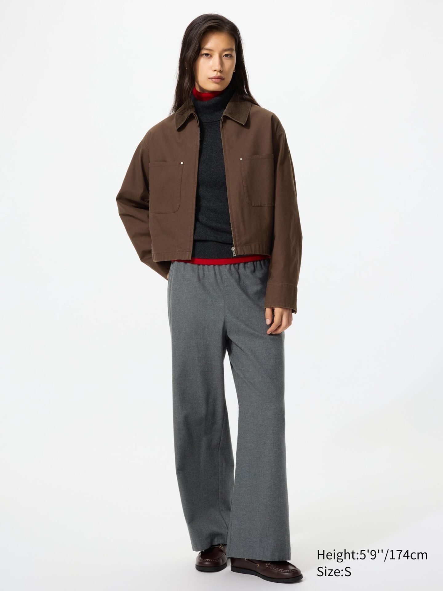 Flannel Easy Pants (08 Dark Gray)