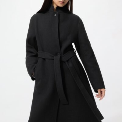 Double Face Relaxed Long Coat (09 Black)