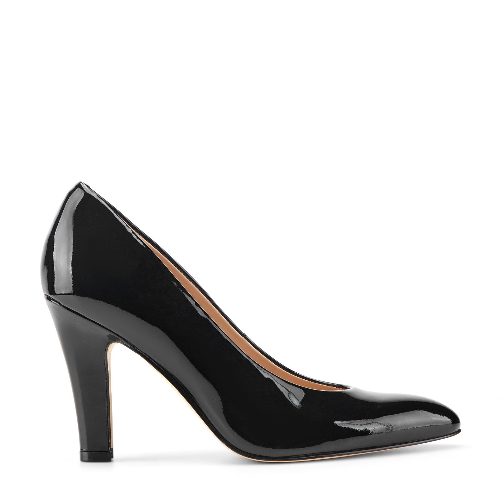 Lianne Leather Pump (Black Patent Leather)