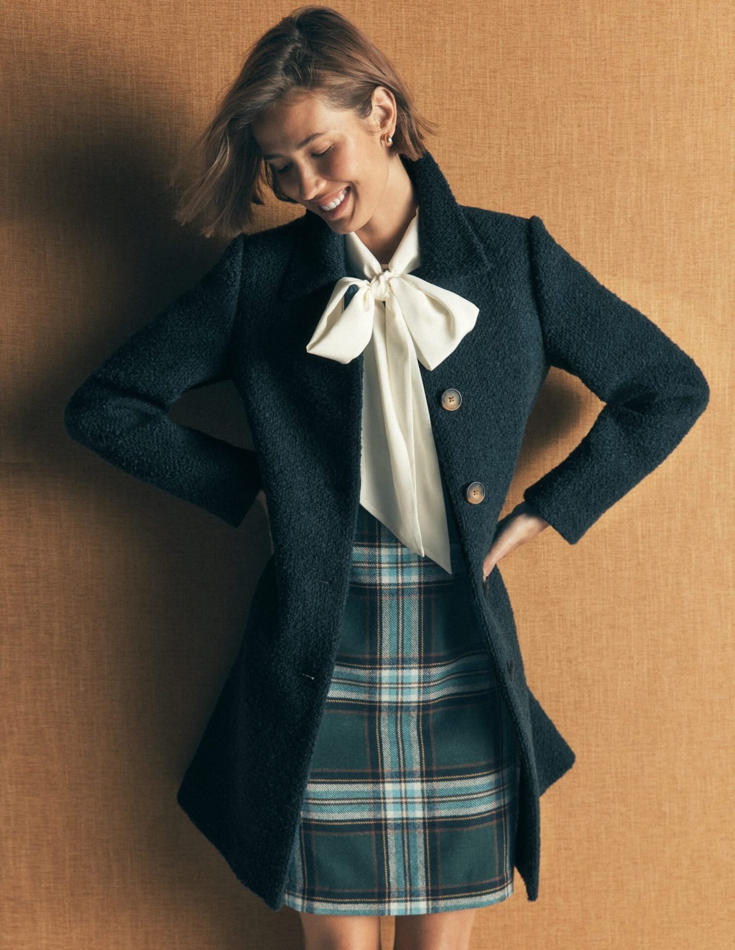 Aylesford Wool Coat (Teal Ocean)