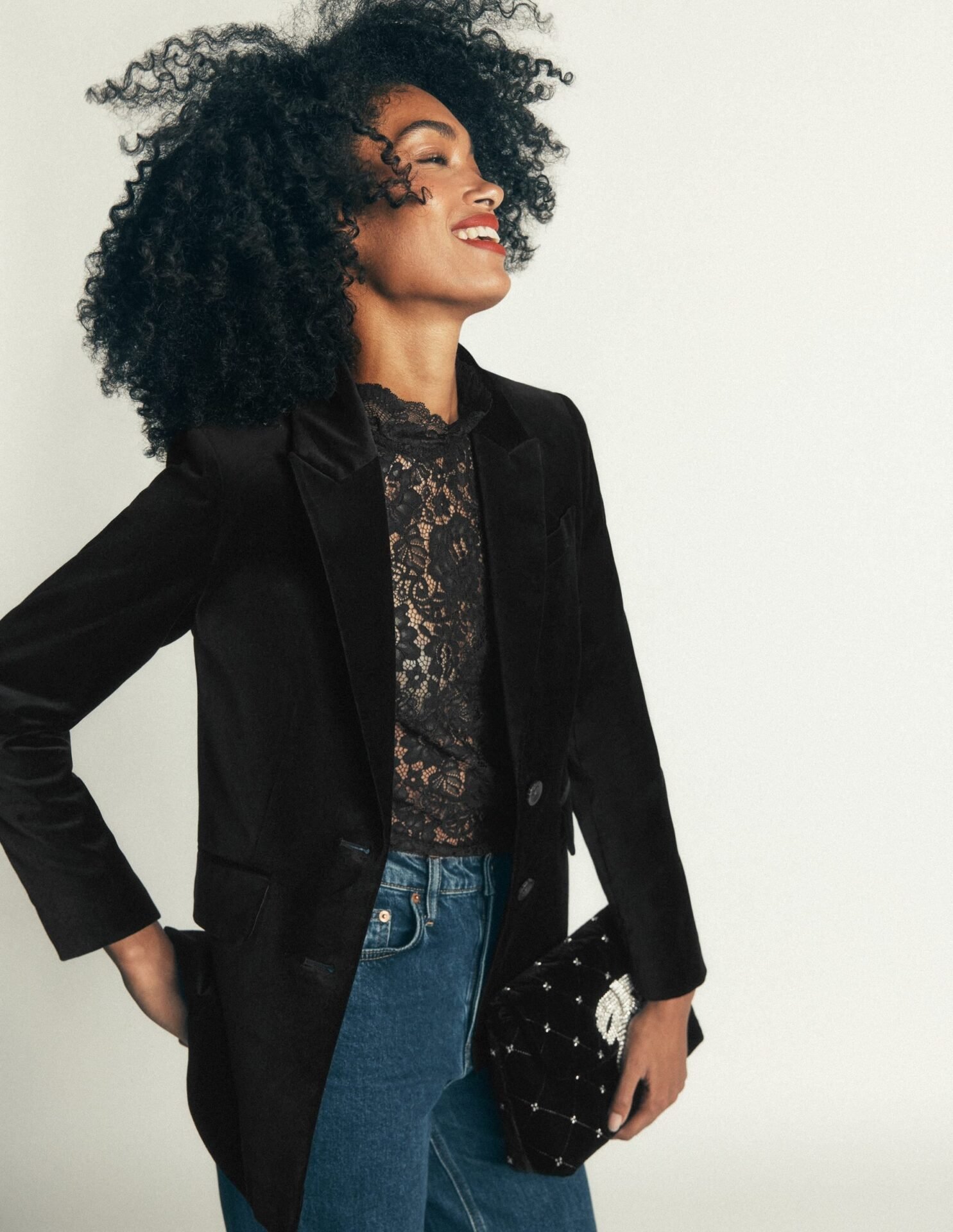 Stamford Velvet Blazer (Black)