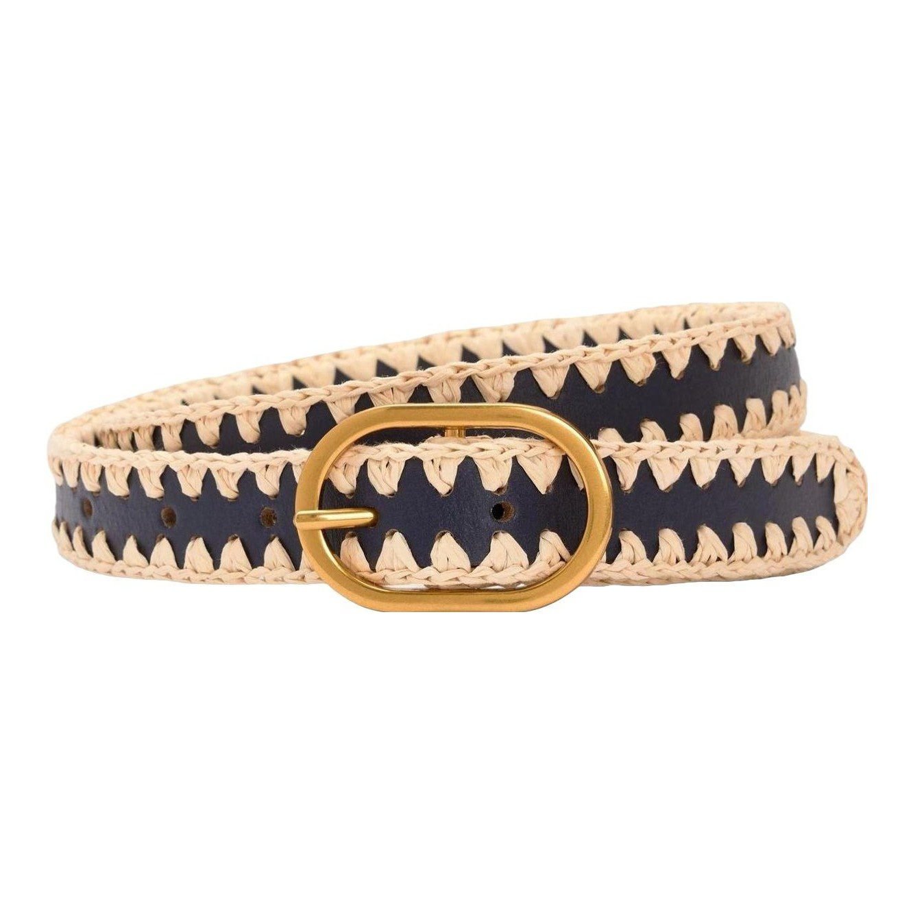 Whipstitch Classic Belt (Tan)