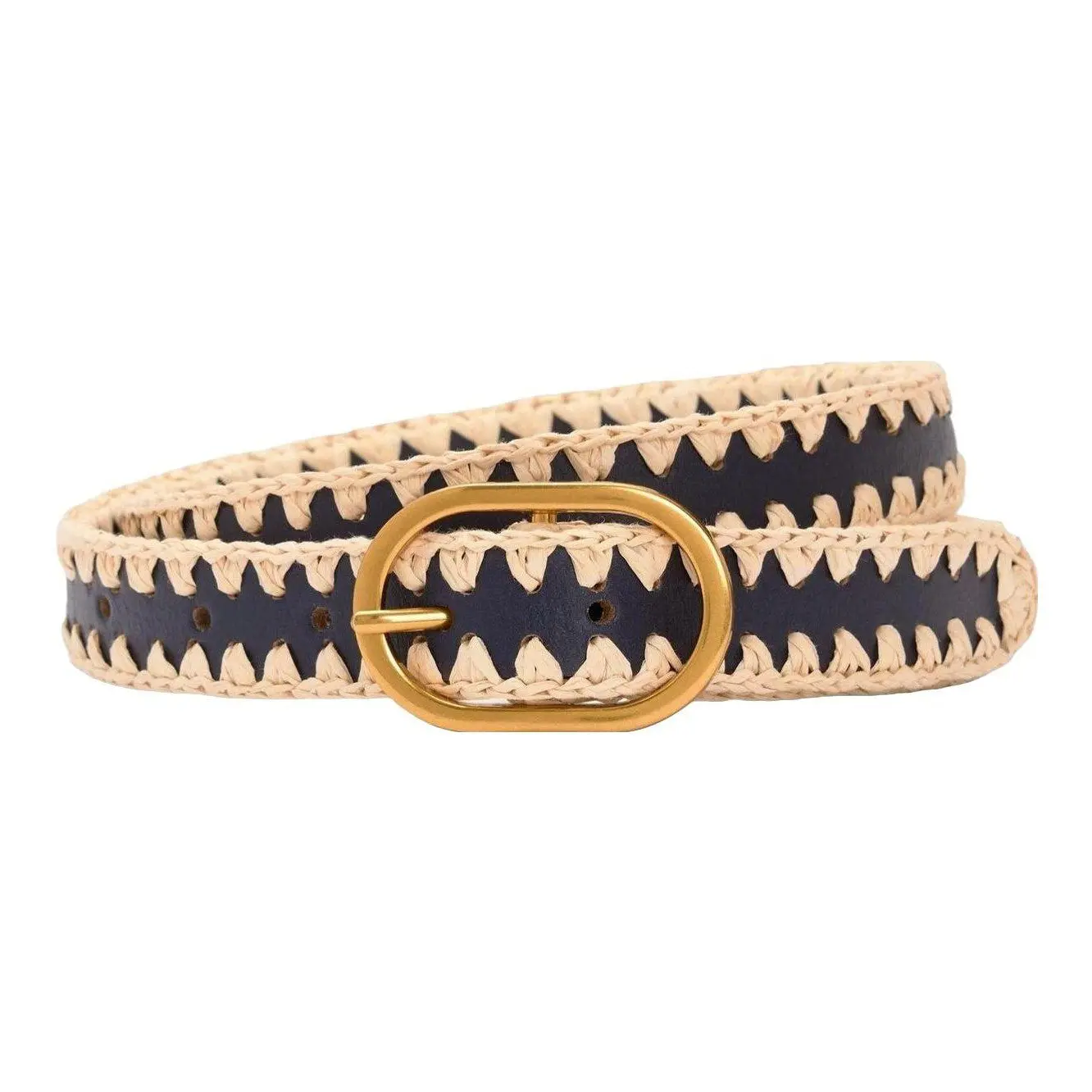 Whipstitch Classic Belt (Tan)