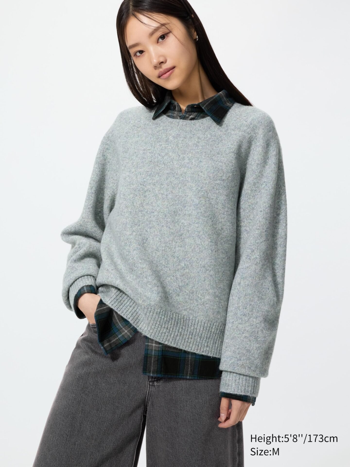 Souffle Yarn Sweater (04 Gray)