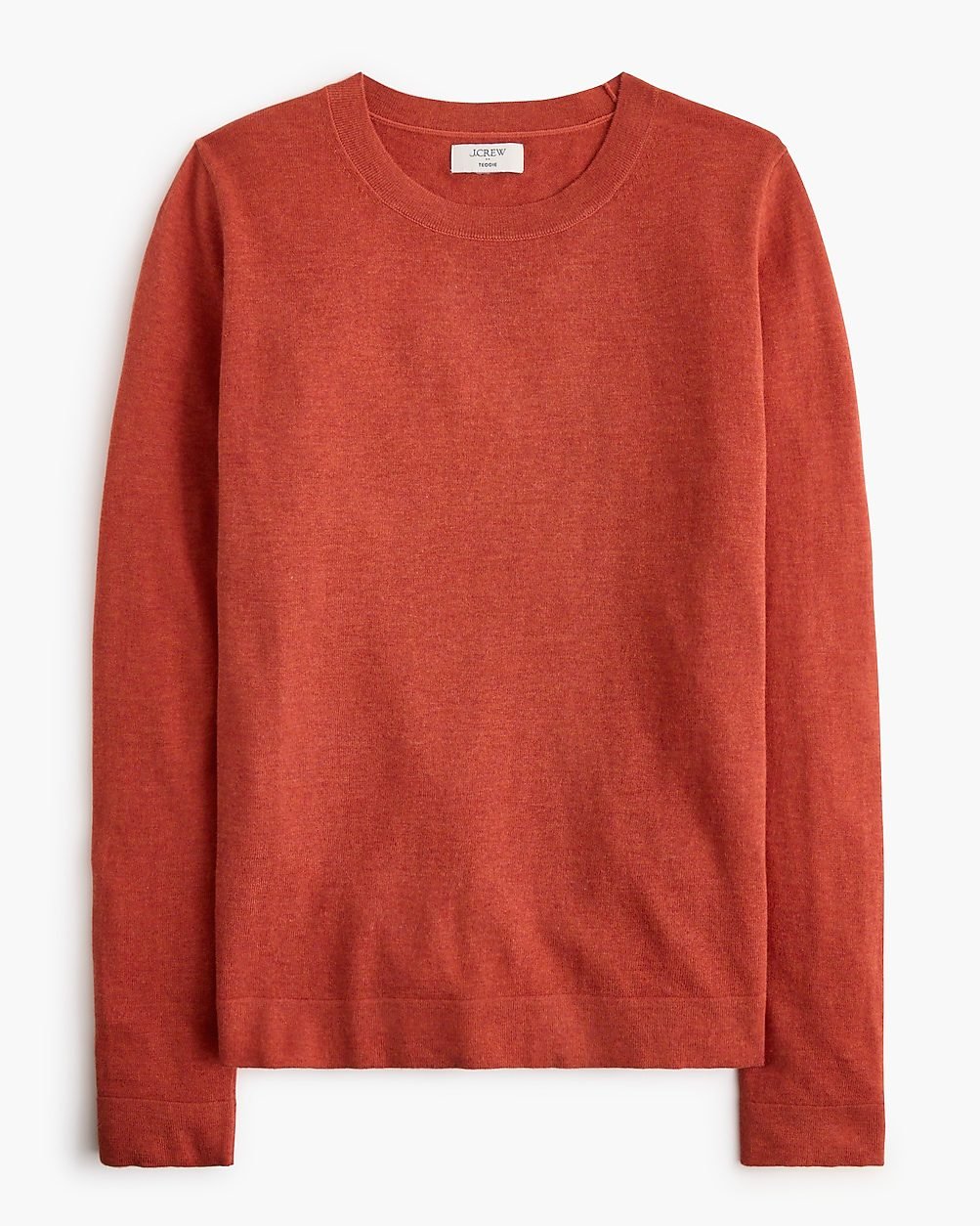 100% Cotton Teddie Sweater (Heather Burnished Rust)