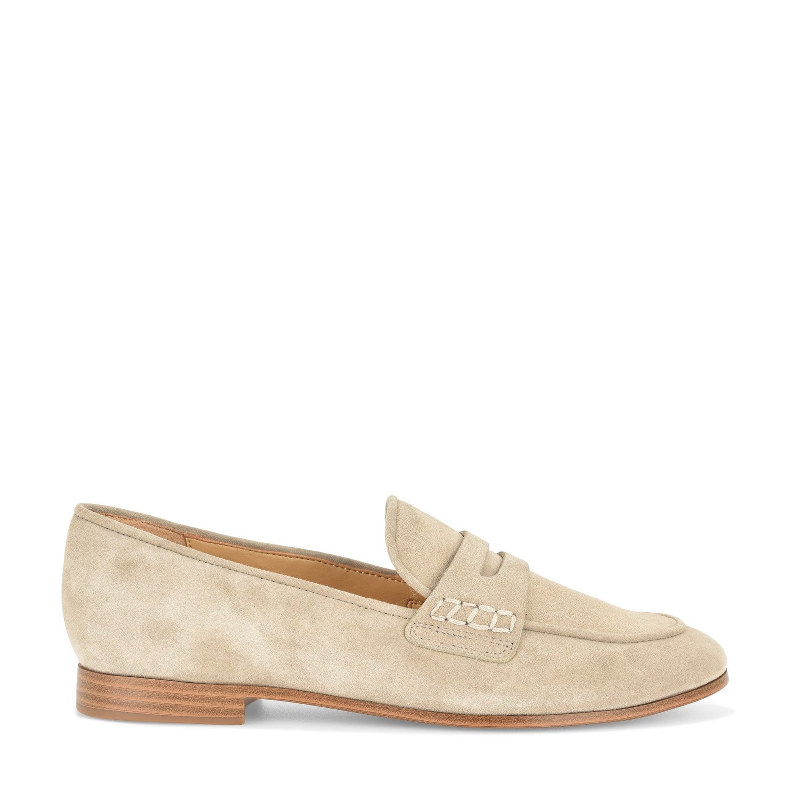 Manner Casual Leather Loafers (Taupe Suede)