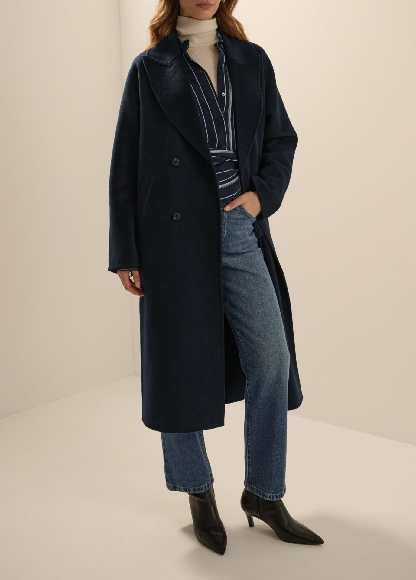 The Luca Coat (Navy)