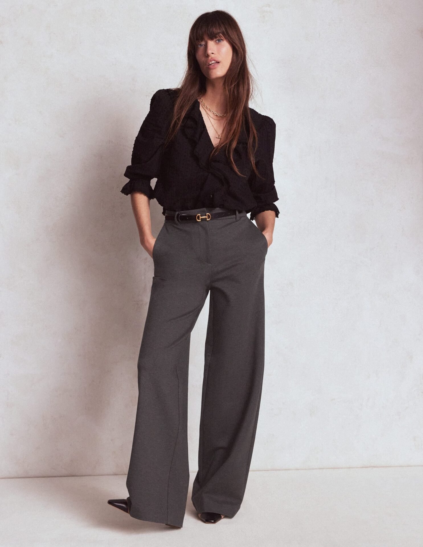 Belgravia Ponte Pants (Charcoal)