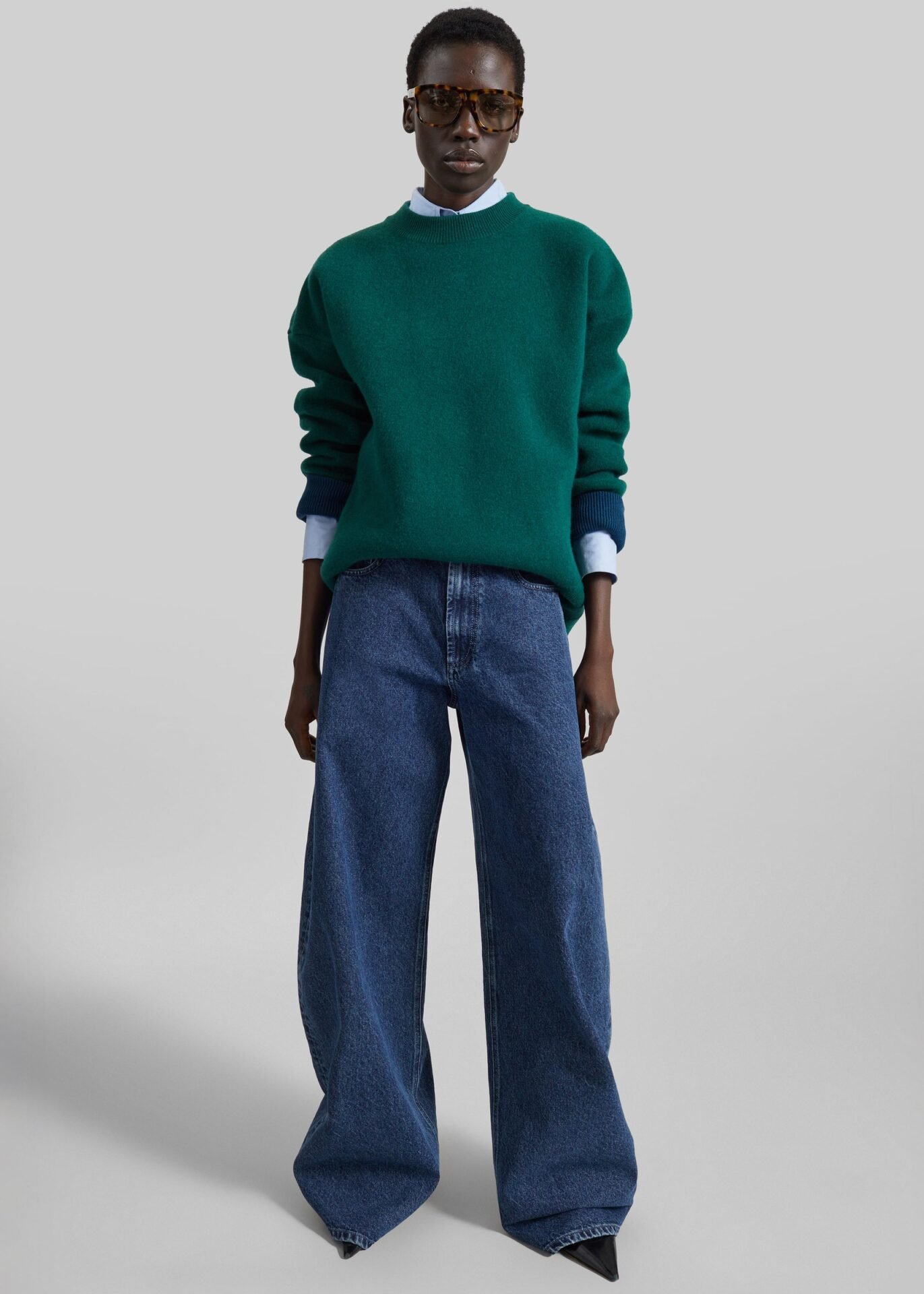 Hana Wool Sweater (Forest Green)