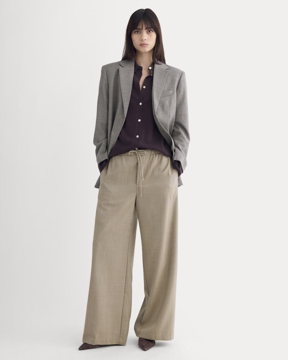 The Pull-On Trouser in Tailor Twill (Light Taupe)