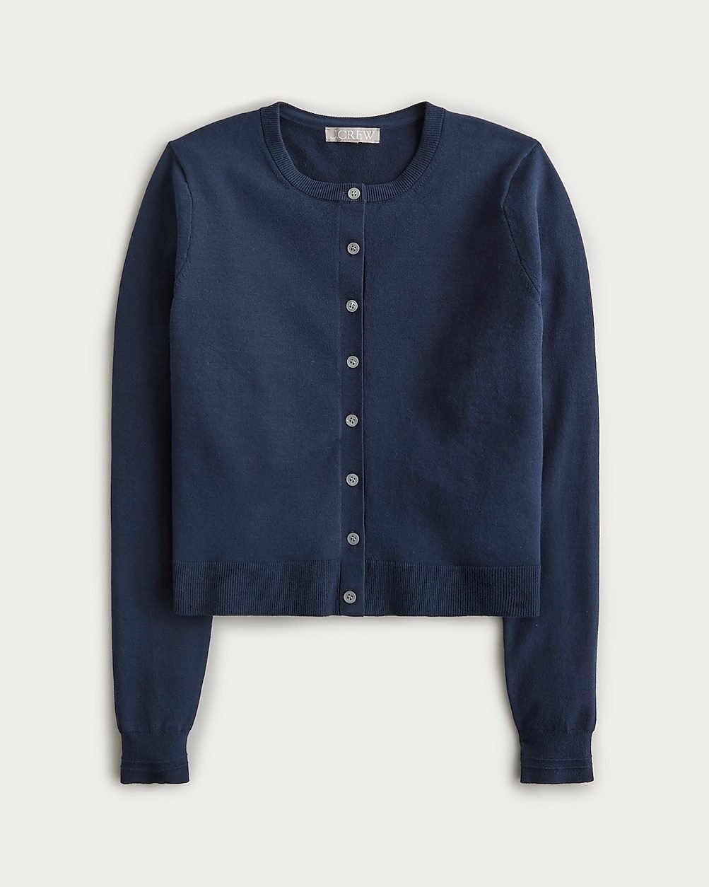 Jackie Cardigan in Premium Ultrafine Cotton (Navy)