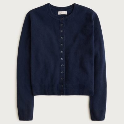 Perfect Cashmere Cardigan (Navy)