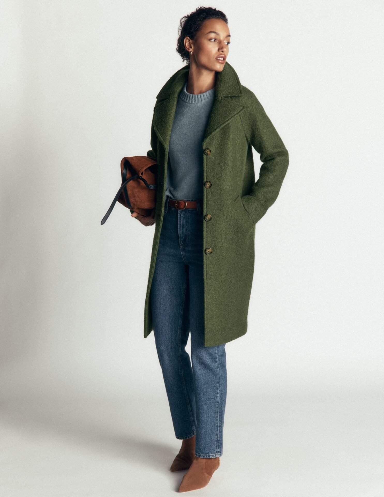 Cotswold Wool Coat (Hunter Green)