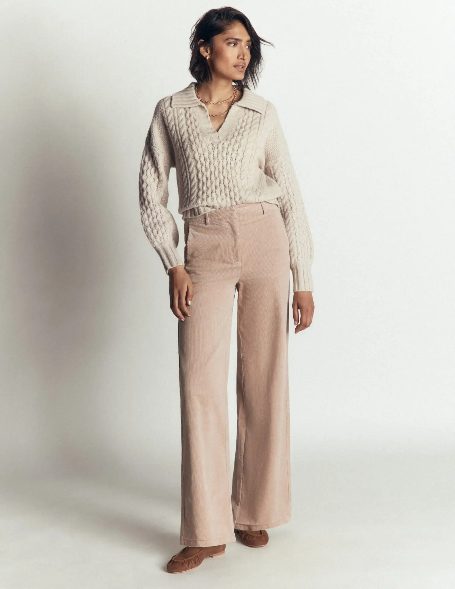 Belgravia Cord Pants (Latte)
